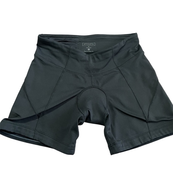 Athleta Women cycling short compression sport running hiking black Size Small - Picture 1 of 7